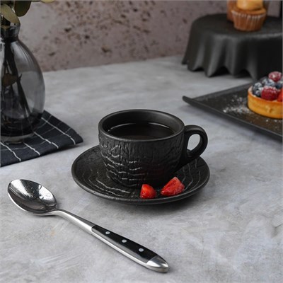 Кофейная пара 100 мл, серия "Black Raw Wood"  P.L. - ProffCuisine 81229846