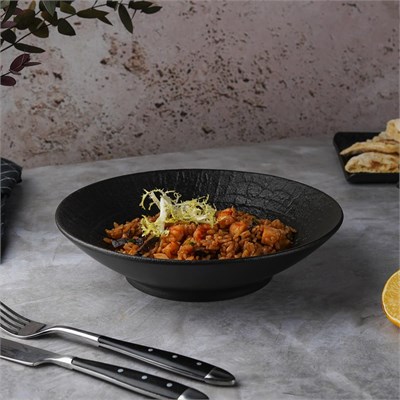 Блюдо для салата d=22.5 см, h=5.4 см, 600мл, серия "Black Raw Wood"  P.L. - ProffCuisine 81229876
