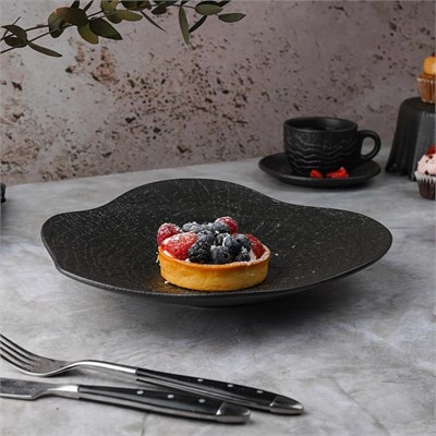 Блюдо для салата d=26 см, h-4.7см , 400 мл, серия "Black Raw Wood"  P.L. - ProffCuisine 81229877
