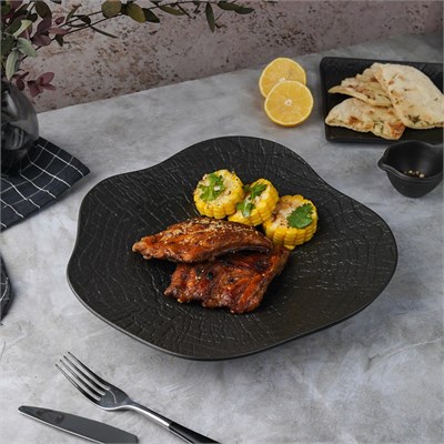 Блюдо для салата d=30 см, h=5 см, 500 мл, серия "Black Raw Wood"  P.L. - ProffCuisine 81229878