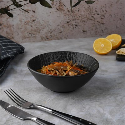 Блюдо для салата d=14,8 см, h*5.5 см, 500 мл, серия "Black Raw Wood"  P.L. - ProffCuisine 81229879