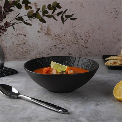 Блюдо для салата d=19 см, h=6.5 см, 700 мл, серия "Black Raw Wood"  P.L. - ProffCuisine 81229880