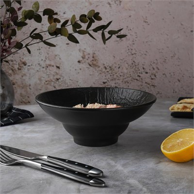 Тарелка для пасты,супа,салата d=20, h=7,6 см, 650мл, серия "Black Raw Wood"  P.L. - ProffCuisine 81229886