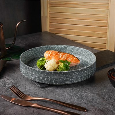 Блюдо для подачи с покрытием 25*3,8 см,Glossy Stone Untouched Taiga.  P.L. Proff Cuisine 81221888