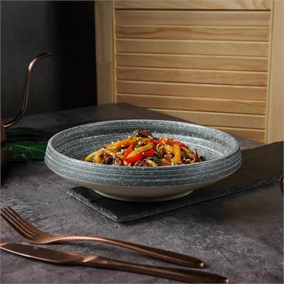 Салатник с покрытием 840мл,  23*5,6 см, Glossy Stone Untouched Taiga, P.L. Proff Cuisine 81221899