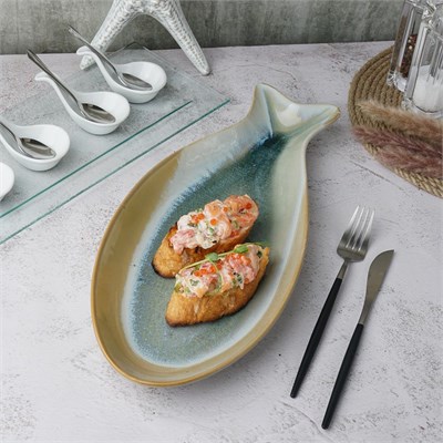 Блюдо "Рыба" 41*17.5*3,5 см,керамика "Frutti di Mare" P.L. 81241227