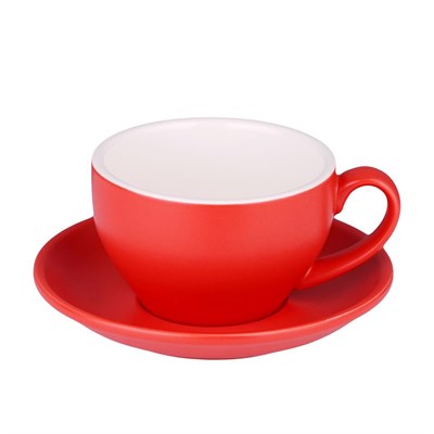 Кофейно-чайная пара Barista (Бариста) 250 мл,красный-матовый цвет, P.L. 81280274