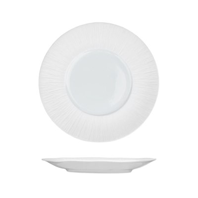 Тарелка мелкая d=21см, h=2.4см, фарфор,серия "Frost White-Marine Moon",  P.L. - Proff Cuisine 81233125