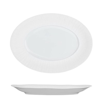 Блюдо овальное 36.8*26.8*4 см,серия "Frost White-Marine Moon",  P.L. - Proff Cuisine 81233129