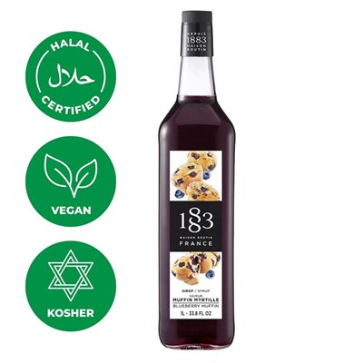 Сироп 1883 Maison Routin Черничный маффин (Blueberry Muffin), 1 л, стекло 81230052