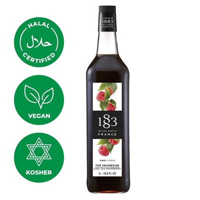 Сироп 1883 Maison Routin Холодный чай со вкусом малины (Iced Tea Raspberry), 1 л, стекло 81230089