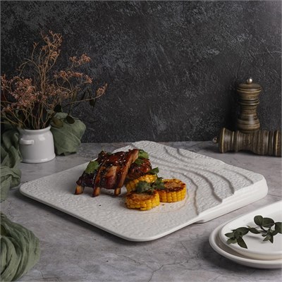 Тарелка Oyster 30*30 см, P.L. Proff Cuisine 81200072