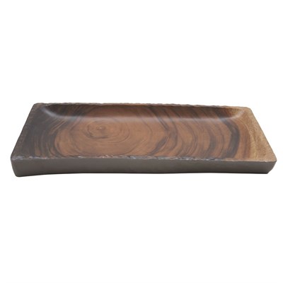 Блюдо,поднос меламиновый 45.7*22.9*3.8см  P.L.African Wood 81290175