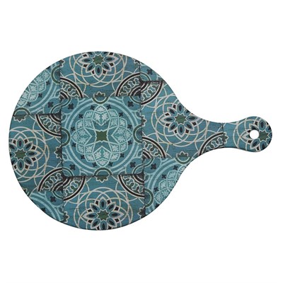 Блюдо,поднос меламиновый, 37*25 см ,Damask Blue, P.L. 81290184