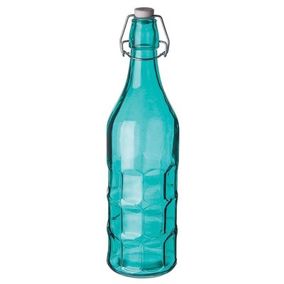 Бутылка голубая с крышкой 1 л, стекло, P.L. Proff Cuisine 81200144