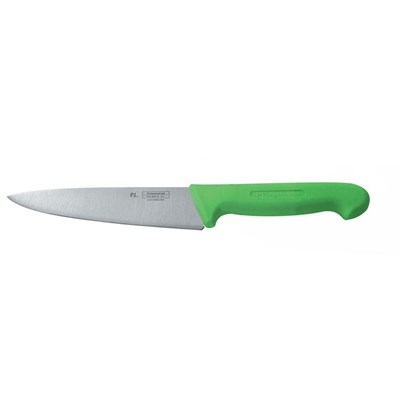 Нож PRO-Line поварской, зеленая пластиковая ручка, 16 см, P.L. Proff Cuisine 99005022