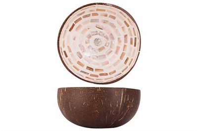 Чаша декоративная  BROWN MOSAIC CIRCLE D14CM 5956009 - фото 6646979