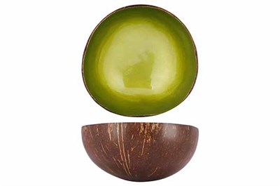 Чаша декоративная  METTALLIC LIME GREEN PAINTD14CM 5956034 - фото 6646980