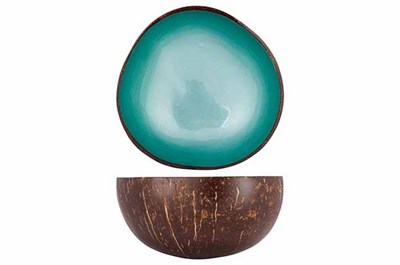 Чаша декоративная  METALLIC TURQUOISE PAINT D14CM 5956031 - фото 6646982