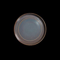 Тарелка мелкая с бортами 7,25" 180 мм, сине-коричневый «Corone Terra»