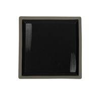 Тарелка квадратная «Corone Rustico» 260х260мм черная с белымфк1255фк1255