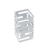 Подставка-куб фуршетная 150х150х255 мм серебро Luxstahl