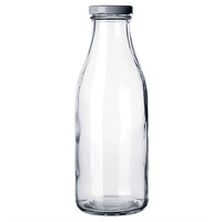 Бутылка прозрачная с крышкой 1 л, стекло, P.L. Proff Cuisine