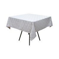 Скатерть лен жаккард 1,45х1,95 м серая (венеция) лен2702