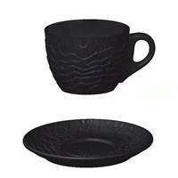 Чайная пара 200 мл,серия "Black Raw Wood"  P.L. - ProffCuisine 81229847