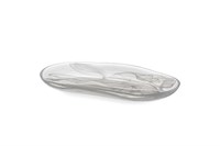 Блюдо овальное 35,2x19,7 см h 3,2 см, стекло, цвет / декор белый, Atlas ARD 8405.2