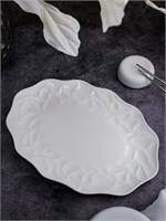 Блюдо овальное 31x22,5 см h 2,5 см, костяной фарфор, Origami CDF OR07