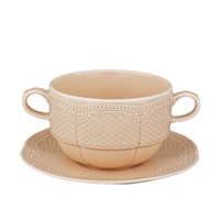Бульонная пара 350 мл, фарфор,серия "Aristocrat-Peach Tea", Noble 81222250