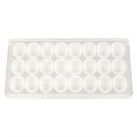 Пластиковая форма "Овал с узором" 24 ячейки 34*25*23 мм, P.L. Proff Cuisine 81270026