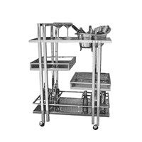 Тележка сервировочная,нержавеющая сталь 80*50*112 см.  P.L.--Hotelware 81241274