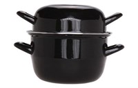 Кастрюля для мидий Черная 5 л, h 19cm d 24cm 111.24