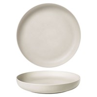 Тарелка с бортом d=25 cм, h=4.5см, фарфор "NOBLE" серия "Fine Plus-Light Grey" 81229590