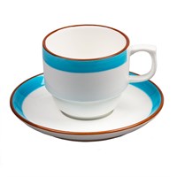 Чайная пара 180 мл серия "Blue Rim-Kids"  P.L. 81229055