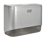 Диспенсер бумажных полотенец Puff-5140S, хром, с замком, ABS-пластик рук089