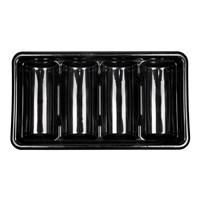 Подставка для столовых приборов 4 отделения,  пластик, P.L. Proff Cuisine 92001001