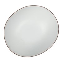 Блюдо/салатник 800 мл, 24.5*21.5cм, h=8cм,серия "White Matt Taiga"  P.L. 81229033