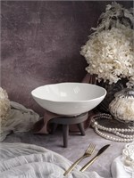 Салатник 600 мл, d 18 см h 5,4 см, фарфор, Grazia CDF GR07