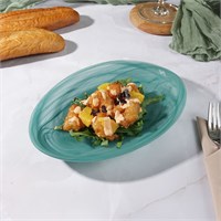 Тарелка матовая 24*17см, h=2 см,материал cтекло,серия "Green Sky" P.L. 81221728