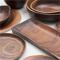 Блюдо,поднос меламиновый d=24.5см, d=3см, 500мл,  P.L.Аfrican wood 2 81290164