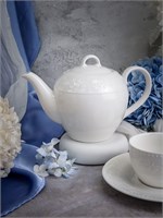 Чайник с крышкой 1 л, 23x13,4 см h 14,8 см, фарфор, Primavera CDF PR18