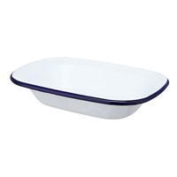 Блюдо эмалированное 22*17*4.7 см, "Blue Rim"  P.L. 81241395