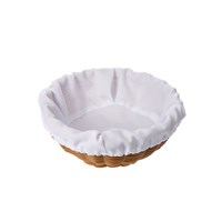 Чехол для корзинки пластиковой круглой габардин белый чдх14