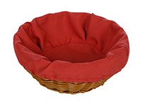 Чехол для корзинки пластиковой круглой габардин коралл чдх13