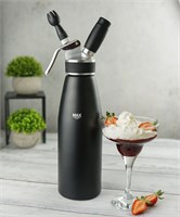 Сифон (кремер) для сливок, алюминий, чёрный, 1 л, P.L.- Barbossa 81221536