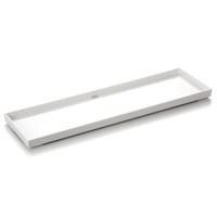 Блюдо,поднос меламиновый, белый 56,2*17*2,5см  P.L. 81290041