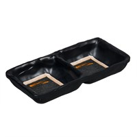 Соусник двойной 16*7,5*2,7 см,,70*2 мл,меламин,серия "Паназия"  P.L. 81221784